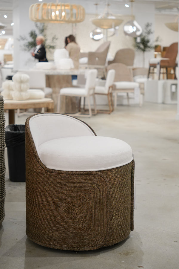 Berlin Swivel Stool, Walnut