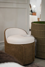 Berlin Swivel Stool, Walnut