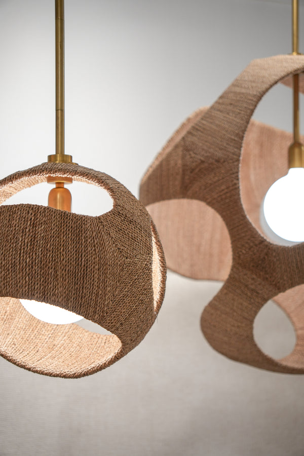 Corsica Pendant Mini, Natural, 14"