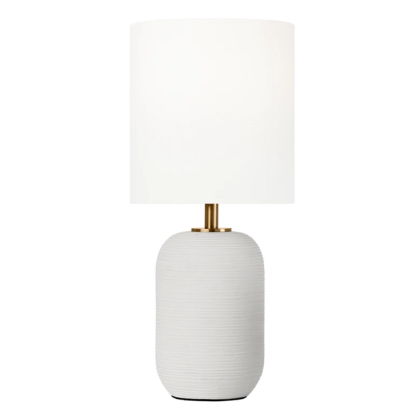 Fanny Small Table Lamp, Matte White Ceramic