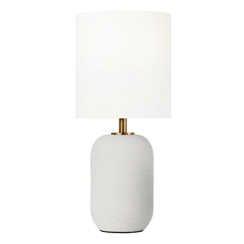 Fanny Small Table Lamp, Matte White Ceramic