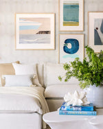 Cayucos Lumbar Pillow - Sky/Ivory, 12" x 21"