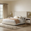 Clare Shelter Bed, Talc Linen, King & Queen
