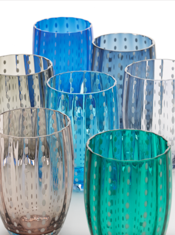 Perle Tumbler, Aquamarine