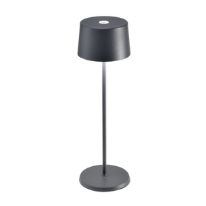 Olivia Table Lamp, Dark Grey