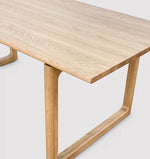 Hover Dining Table, Light Oak, 86.6"W