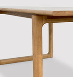 Hover Dining Table, Light Oak, 75"W