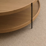 Humla Coffee Table, Light Oak, 35.4"Dia