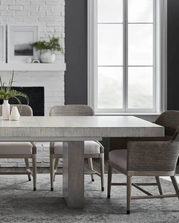 Broderick Extendable Dining Table, Light Driftwood 80" to 120" L