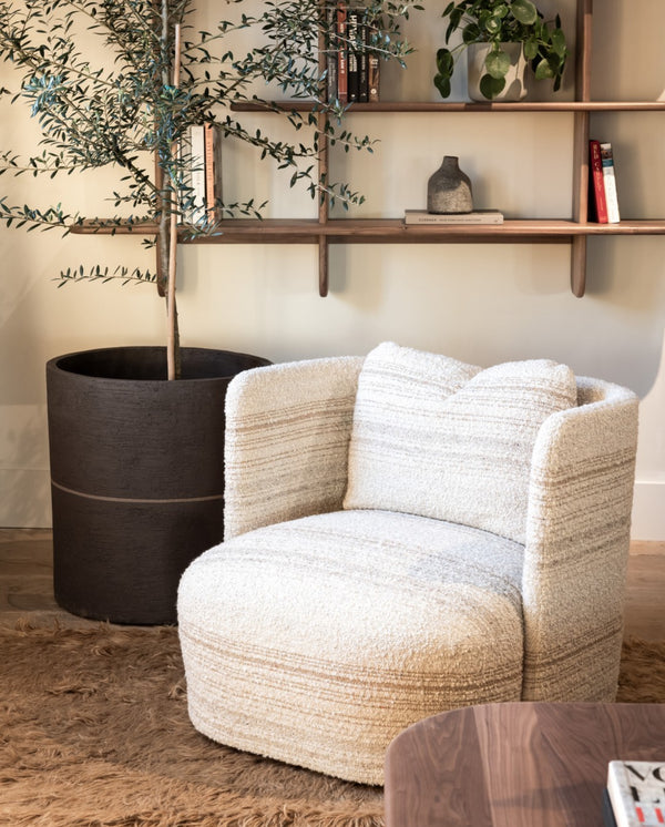 Hudson Swivel Club Chair, Adena Mineral