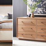 Form Two Drawer Nightstand, Wheat Finish, 30"W