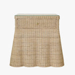 Ines Scalloped Nightstand, 32.25"W