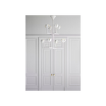 Alberto Medium Two Tier Chandelier, Plaster White, 35.5"Dia