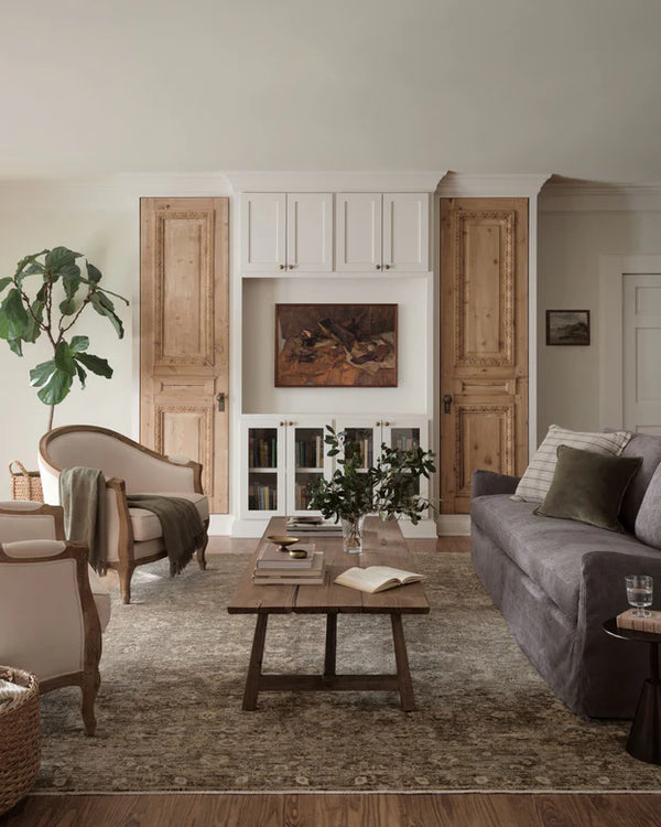 Junie JUE-06 MH Lagoon / Natural, Magnolia Home by Joanna Gaines × Loloi