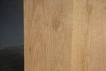 Solid Oak Double V Leg Dining Table, 96"W x 43"D