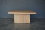 Solid Oak Large Coffee Table, 40"W X 40"D