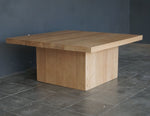 Solid Oak Large Coffee Table, 40"W X 40"D