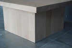 Solid Oak Large Coffee Table, 40"W X 40"D