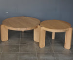 Solid Oak Nesting Coffee Tables