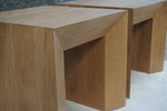 Solid Oak Side Table, 22"W