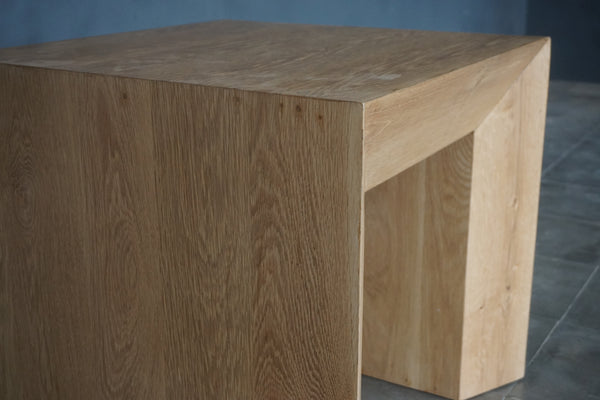 Solid Oak Side Table, 22"W