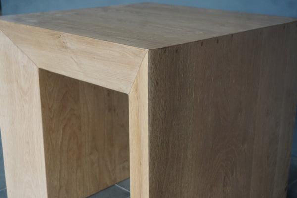 Solid Oak Side Table, 22"W