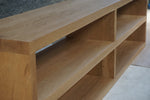 Solid Oak Sofa Console Table, 84"W x 14"D x 23"H