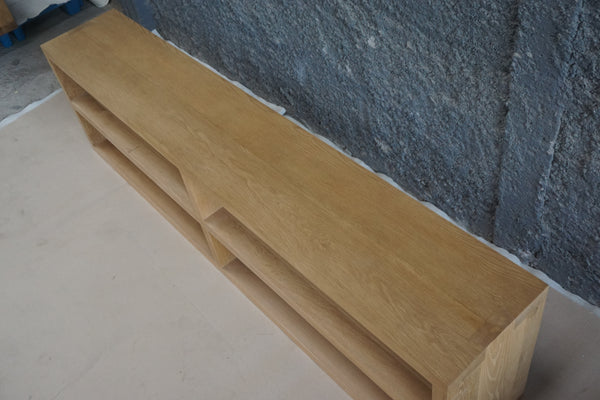Solid Oak Sofa Console Table, 84"W x 14"D x 23"H