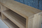 Solid Oak Sofa Console Table, 84"W x 14"D x 23"H