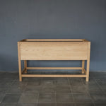 Solid Oak Bathroom Vanity, 60"W x 22"D x 34.5"H