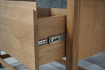 Solid Oak Bathroom Vanity, 48"W x 22"D x 34.5"H