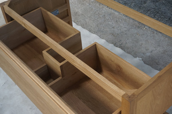 Solid Oak Bathroom Vanity, 48"W x 22"D x 34.5"H