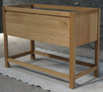 Solid Oak Bathroom Vanity, 48"W x 22"D x 34.5"H