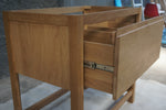 Solid Oak Bathroom Vanity, 36"W x 22"D x 34.5"H