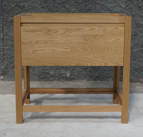 Solid Oak Bathroom Vanity, 36"W x 22"D x 34.5"H