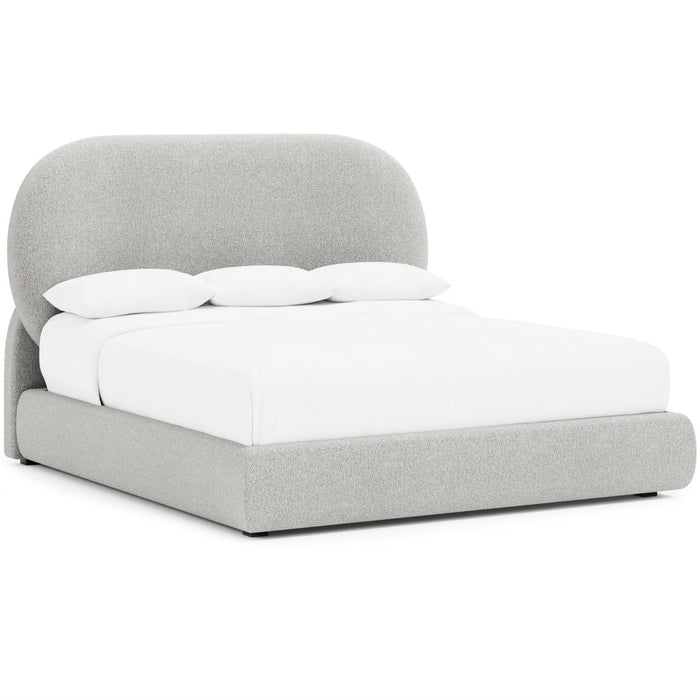 Monolith Panel Bed, King & Queen, Boucle Performance Fabric