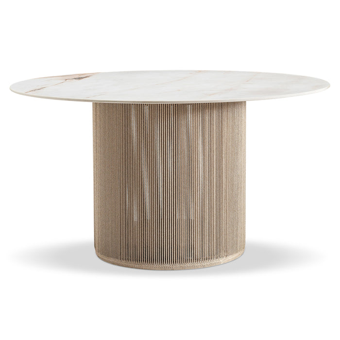 Trellis Outdoor Dining Table, 53.5"Dia