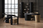 Ama Stool, 20"Dia x 20"H