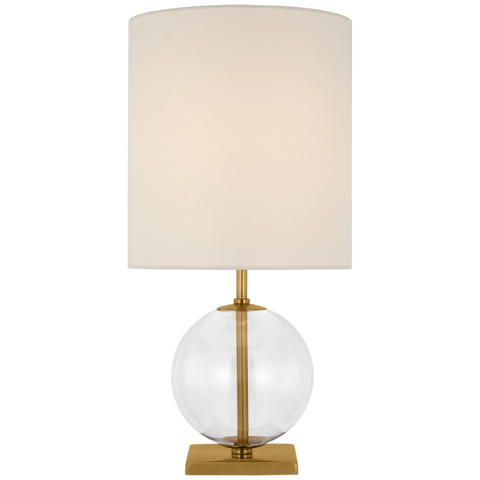 Elsie Small Table Lamp, Clear Glass