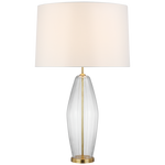 Everleigh Large Fluted Table Lamp, Clear