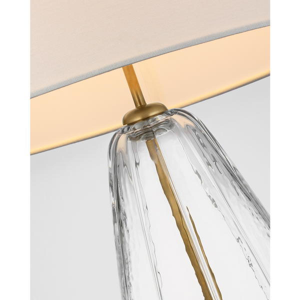 Everleigh Large Fluted Table Lamp, Clear