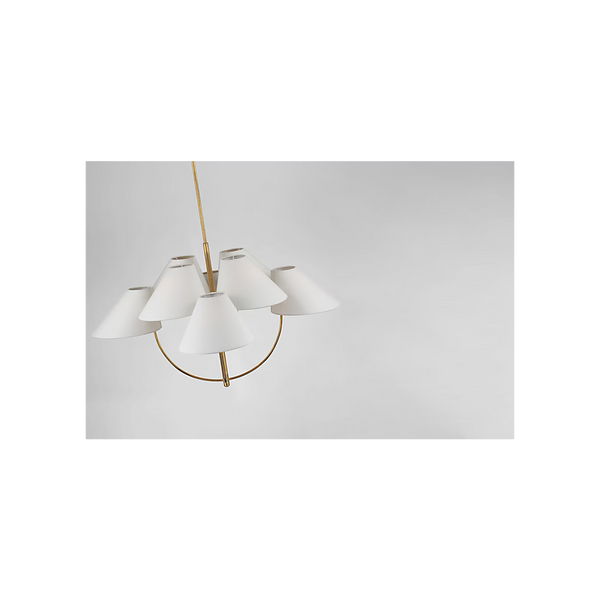 Kinsley Large Two-Tier Chandelier - Soft Brass, 43.25"Dia