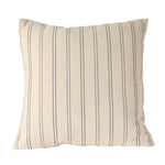Quimby Pillow - Ivory with Navy, 2 Sizes