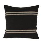 Miller Pillow - Black/Ivory Striped, 2 Sizes