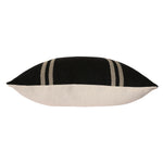 Miller Pillow - Black/Ivory Striped, 2 Sizes