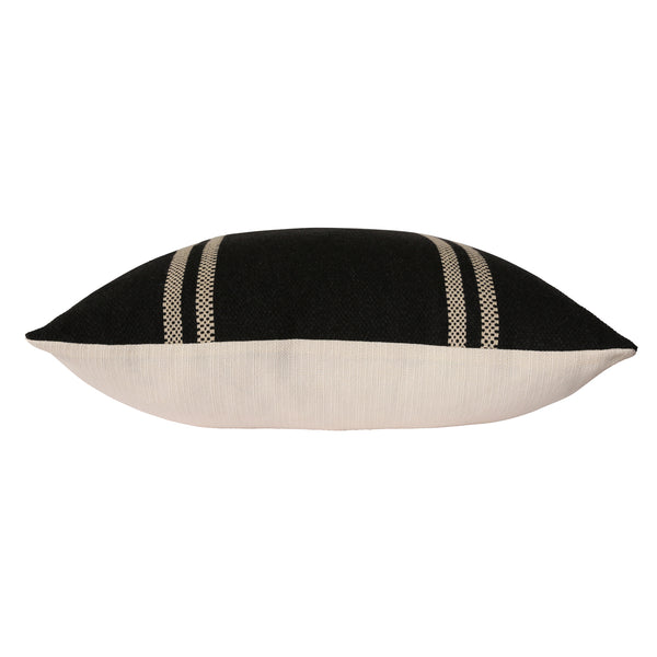 Miller Pillow - Black/Ivory Striped, 2 Sizes