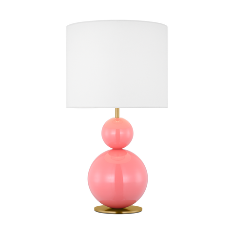 Suki Medium Table Lamp, Coral