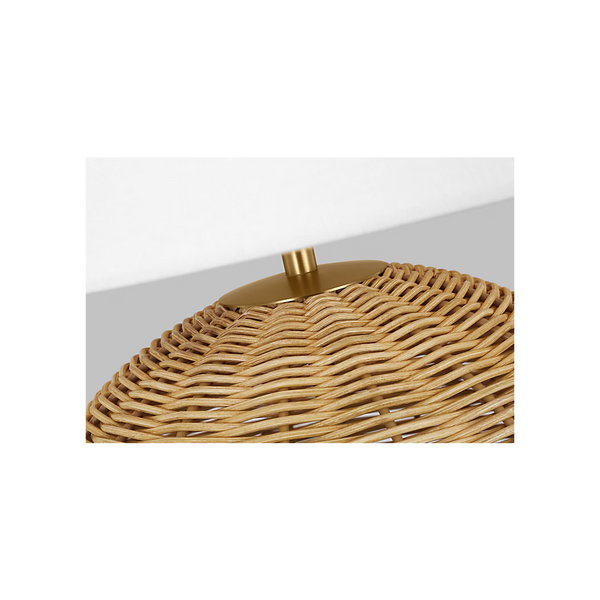 Mari Medium Table Lamp - Rattan, 24.25"H