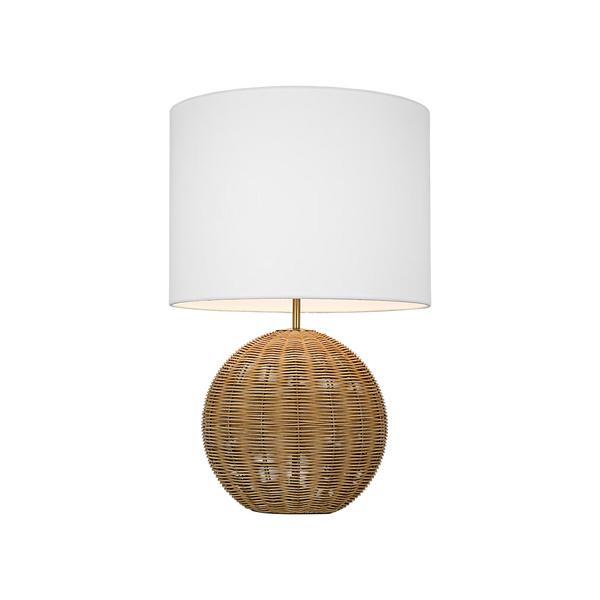 Mari Medium Table Lamp - Rattan, 24.25"H
