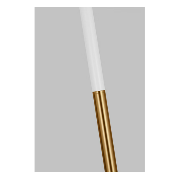 Monroe Large Floor Lamp, Burnished Brass